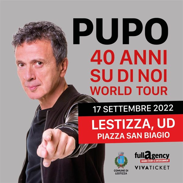 Scopri di più sull'articolo PUPO, 40 ANNI SU DI NOI WORLD TOUR 2022